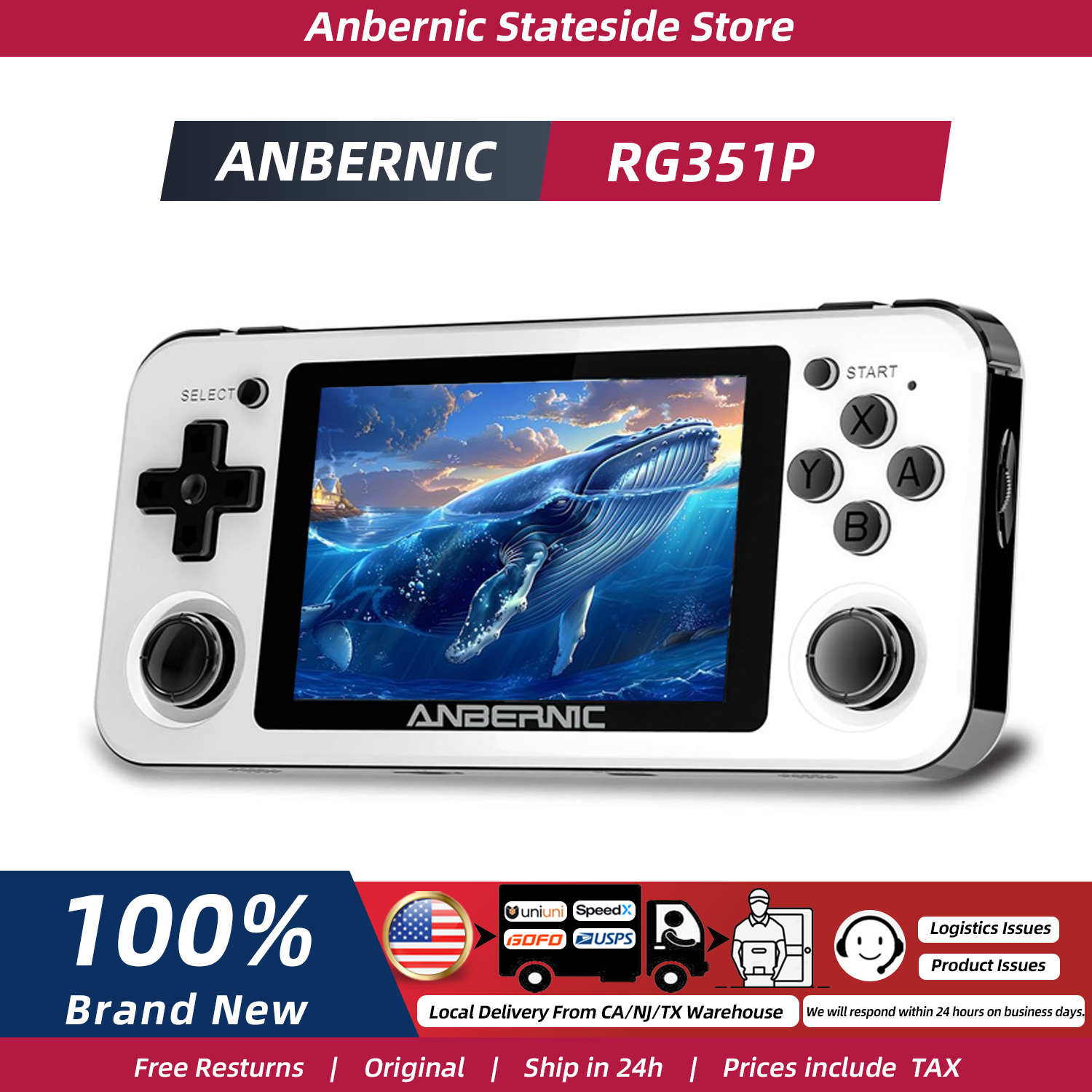 Gaming Console Ayaneo - جهاز ألعاب محمول ANBERNIC RG351P بشاشة