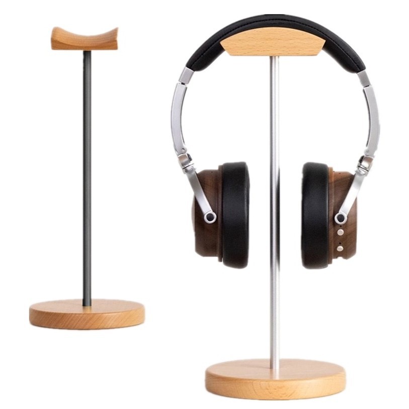 Headset Gaming Console - حامل سماعات رأس من خشب الجوز