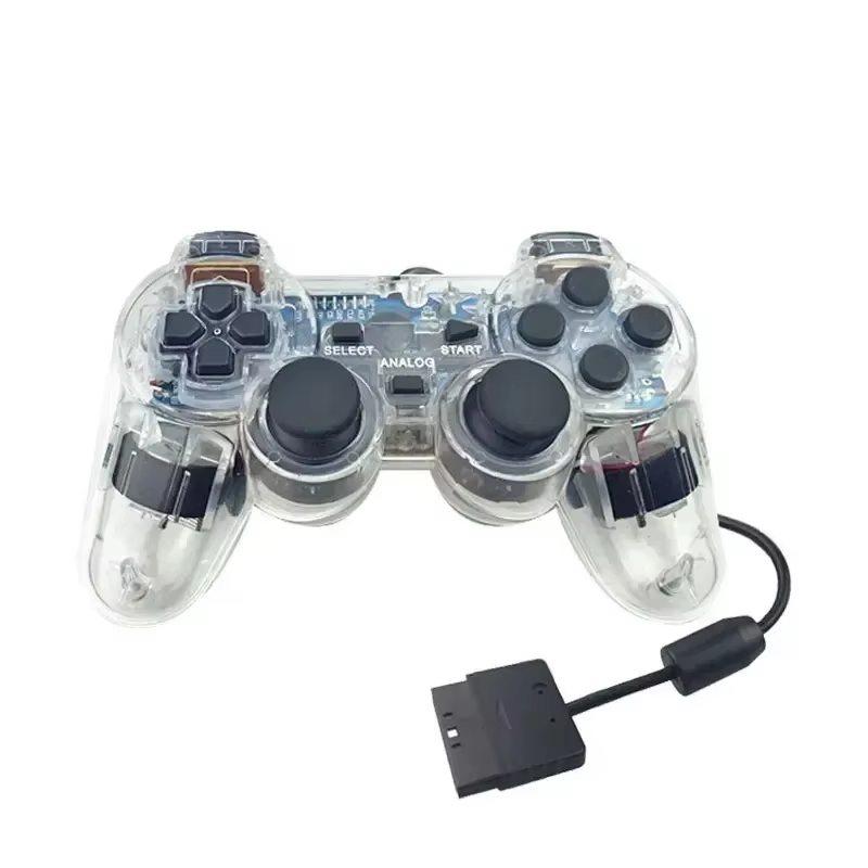 Gaming Console Handle - مقبض وحدة تحكم PS2 سلكي شفاف