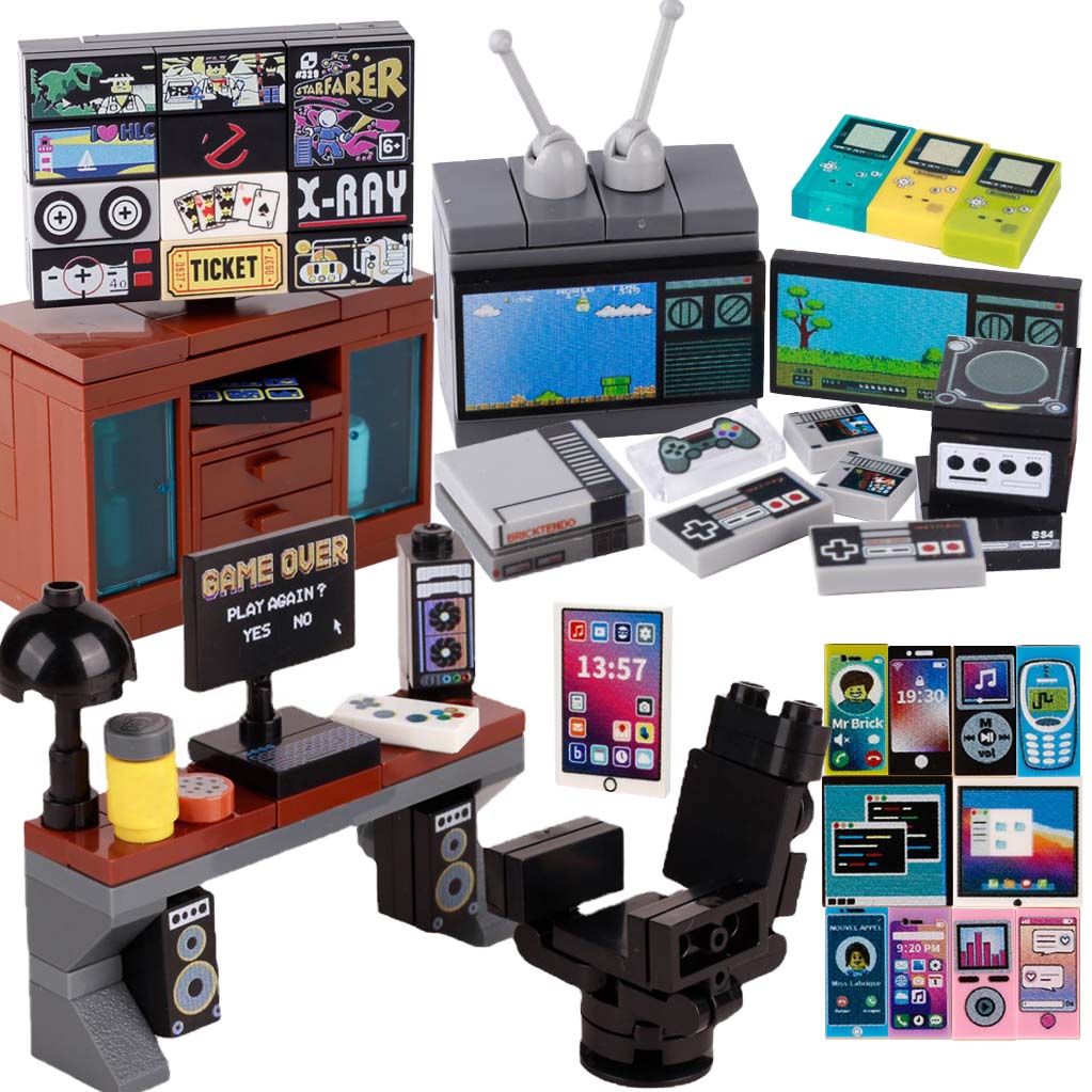 Gaming Console Lego - MOC لعبة وحدة التحكم نموذج الكمبيوتر