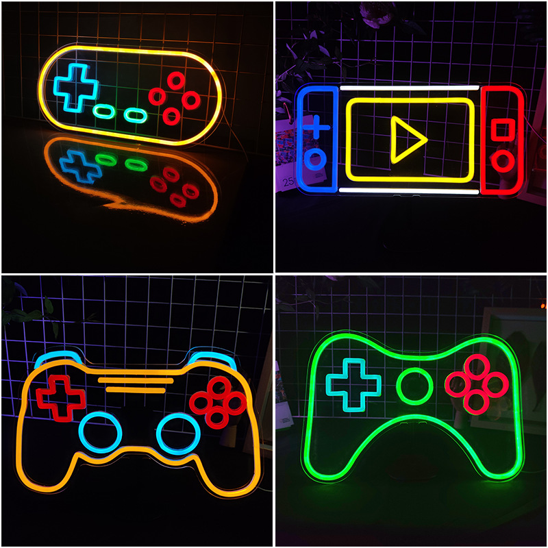 ممر النيون علامة LED لعبة غرفة - مراجعة Gaming Console Handle وسعره