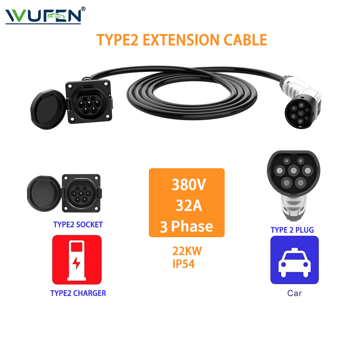 WUFEN نوع 2 تمديد كابل 3.5KW 7 - مراجعة Pc Gaming Handheld Console وسعره