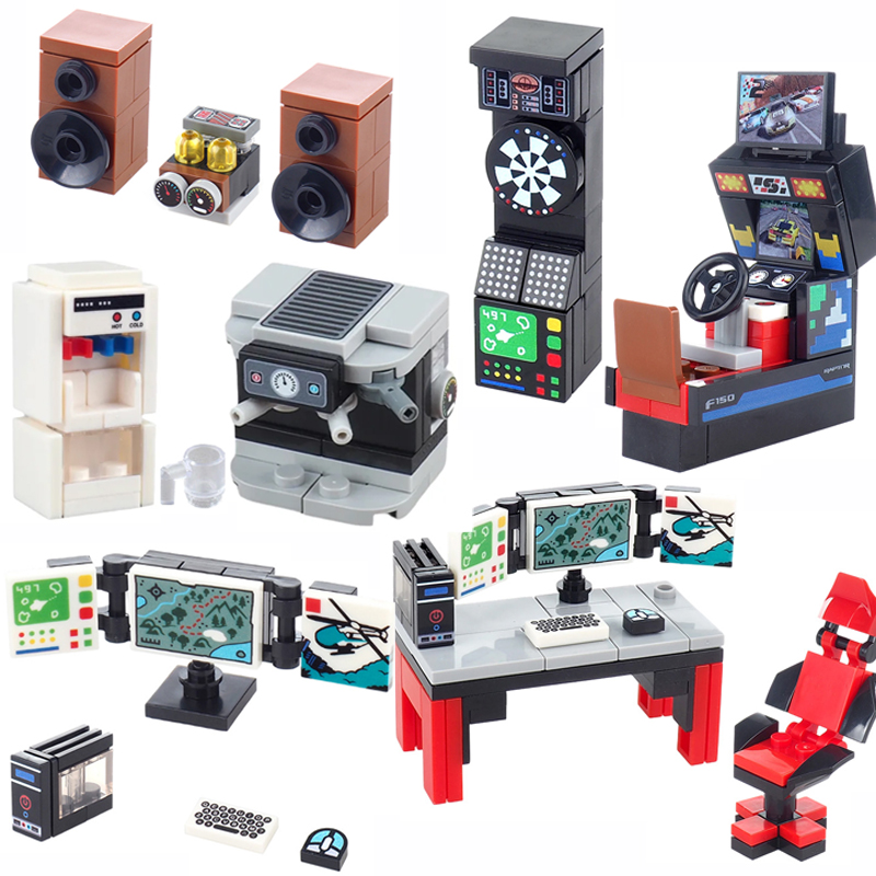 MOC مدينة شارع المشهد اللبنات  - مراجعة Gaming Console Lego وسعره