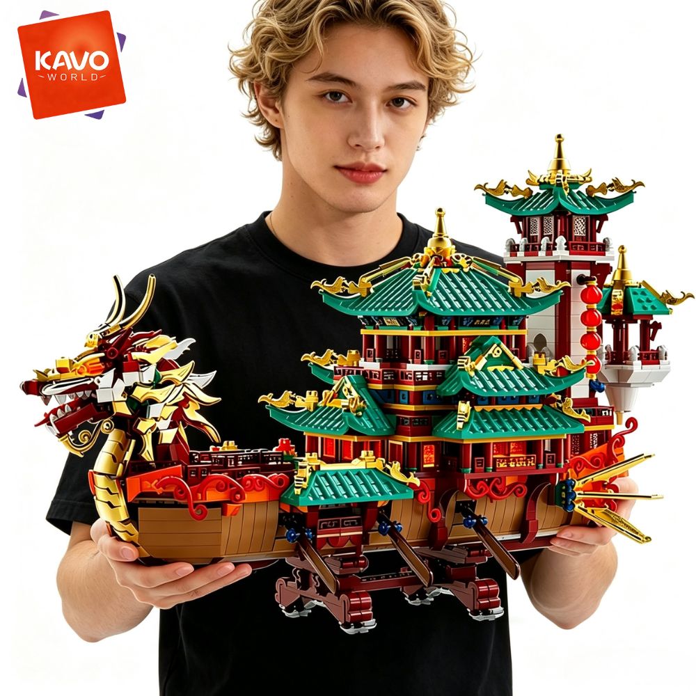 KAVOWORLD 2453 قطعة مكعبات بنا - مراجعة Gaming Console Lego وسعره