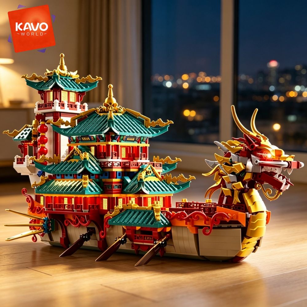 KAVOWORLD 2453 قطعة مكعبات بنا - مراجعة Gaming Console Lego وسعره