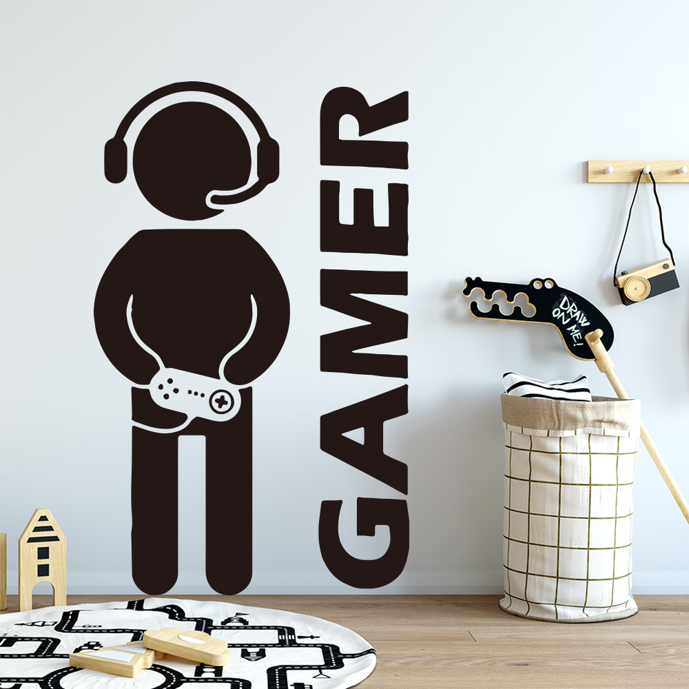 1 قطعة ألعاب جدار ملصق فني للأ - مراجعة Gaming Console Handle وسعره