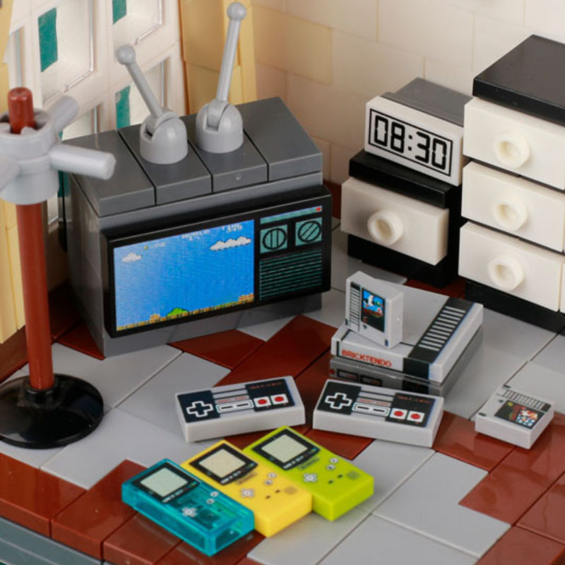 MOC لعبة وحدة التحكم نموذج الك - مراجعة Gaming Console Lego وسعره